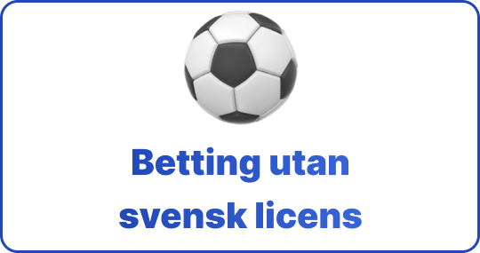 betting utan svensk licens